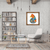 Wooden puzzle adults fox mounted on an office wall
