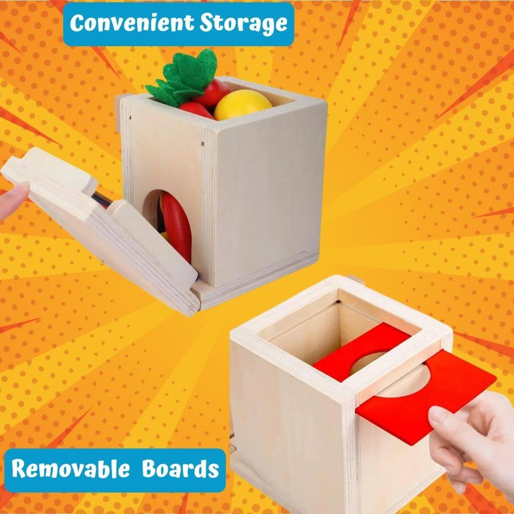 Wooden toy for fine motor skills info graphic