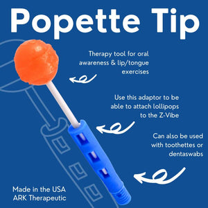 Z-Vibe Popette Tip from Ark Therapeutic info graphic