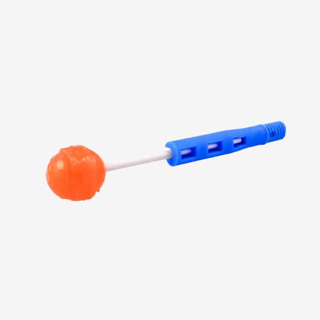 Z-Vibe Popette Tip VPP100 from Ark Therapeutic with an orange lollipop on white background