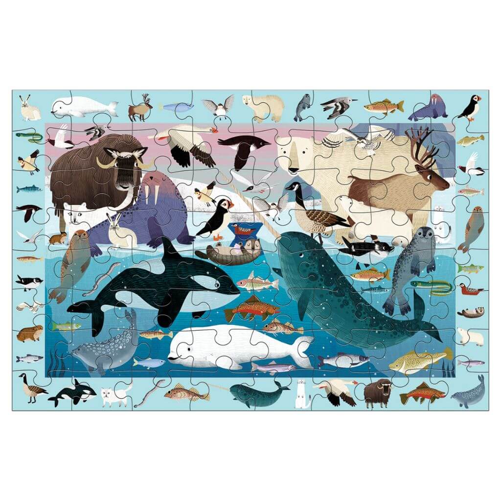 Arctic Life Search Find Puzzle 64 Pieces Mudpuppy