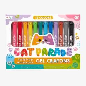 Cat Parade Twist Up Gel Crayons 12 pack Ooly