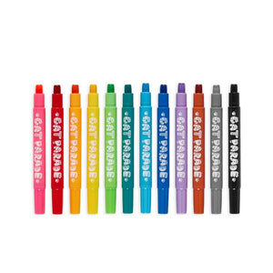 Cat Parade Twist Up Gel Crayons 12 pack Ooly