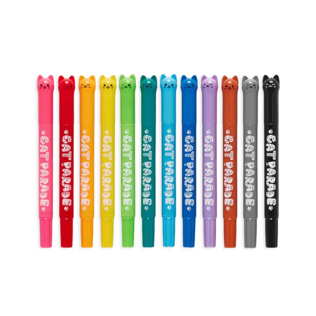 Cat Parade Twist Up Gel Crayons 12 pack Ooly