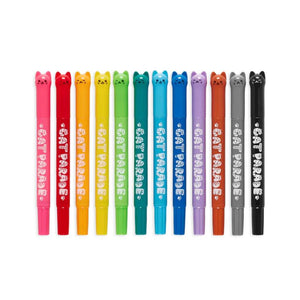 Cat Parade Twist Up Gel Crayons 12 pack Ooly