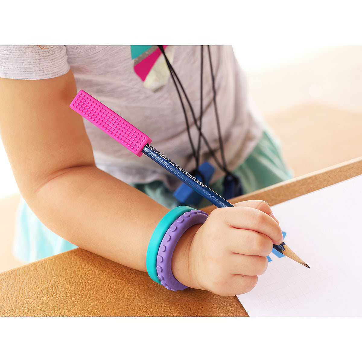 chewable pencil topper bracelet combo