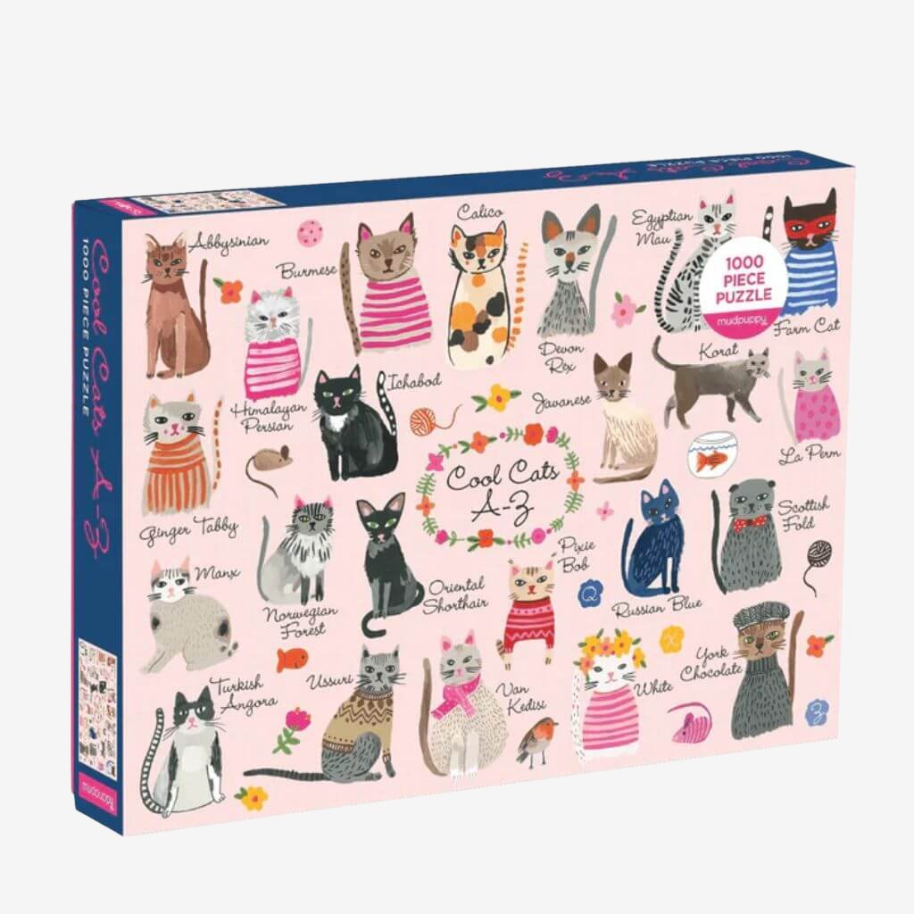 Cool Cats 1000 Pieces Family Puzzle Mudpuppy
