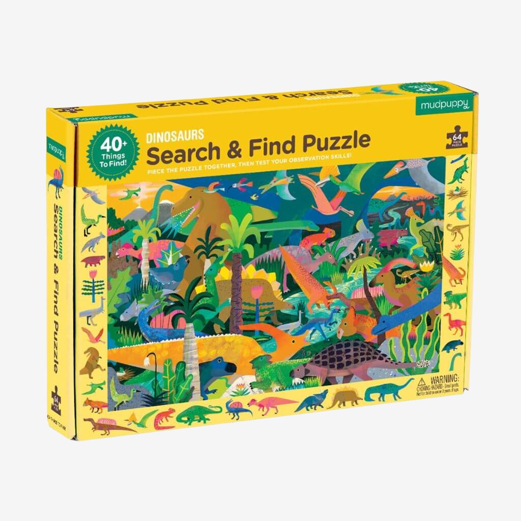 Dinosaurs Search Find Puzzle 64 Pieces Mudpuppy