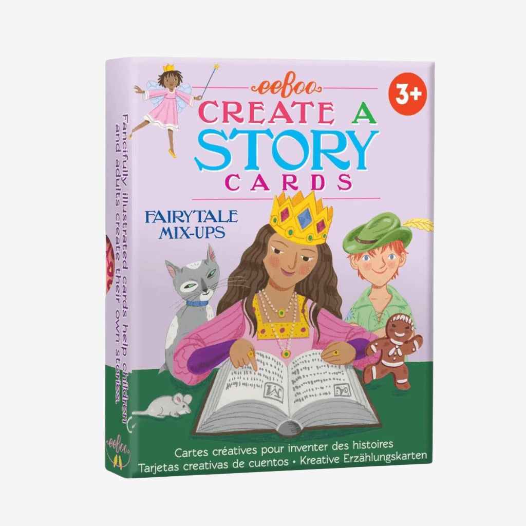 eeBoo Fairytale Mix-ups Create a Story Cards box on white background