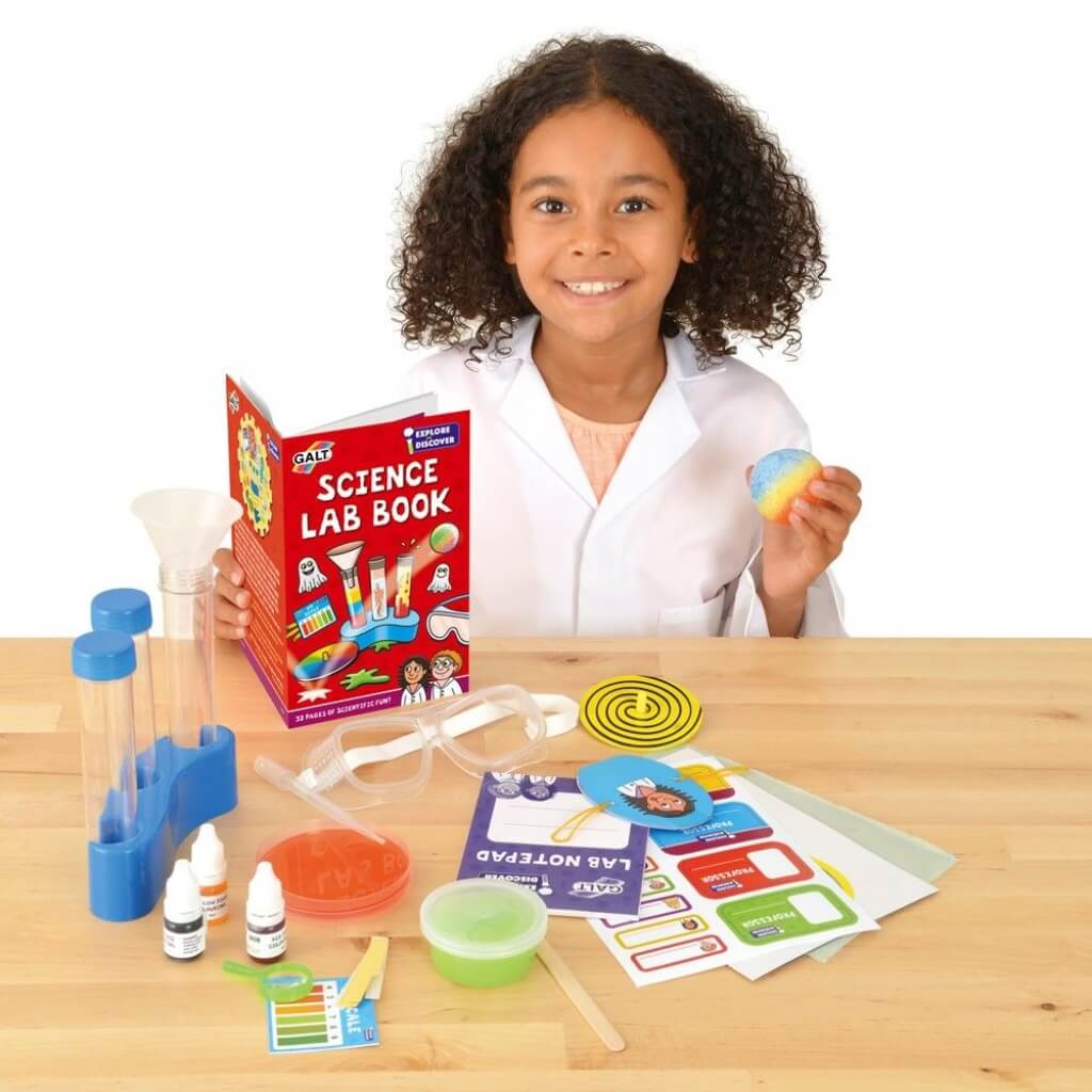 Girl experimenting with Galt Science Lab
