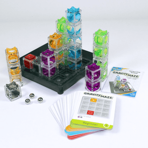 Marbles towers cards with Think Fun Gravity Maze