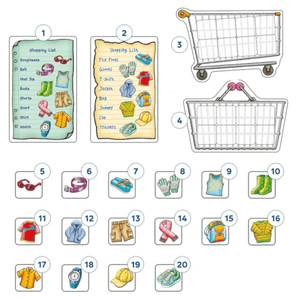 Plan budget with Shopping List Game Extras Clothes