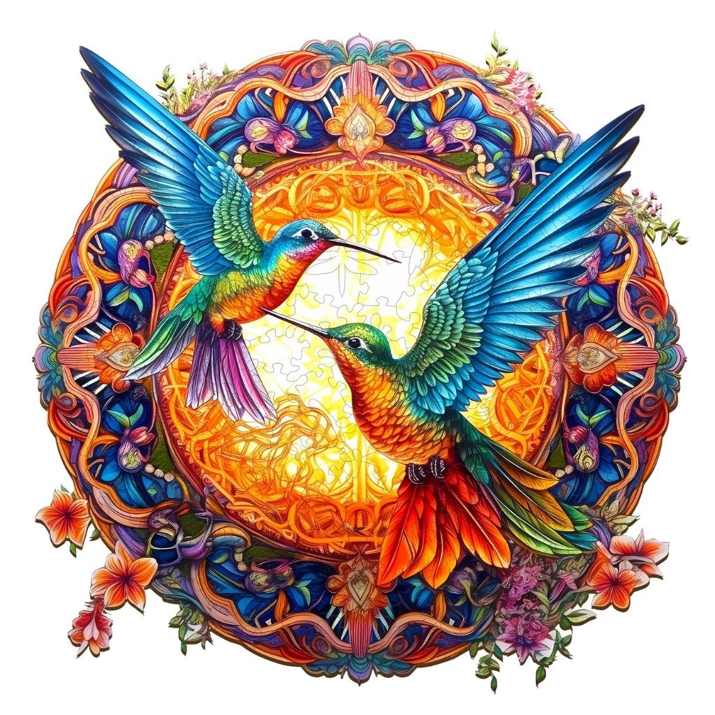 Wooden Puzzle - Hummingbirds 300 Pcs