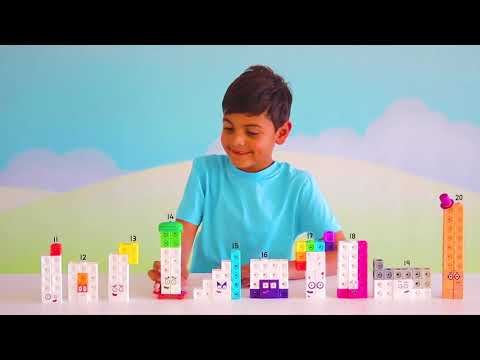 Numberblocks Mathlink® Cubes 11-20 Activity Set with 155 Blocks presentation video