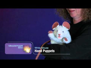 Folkmanis white mouse hand puppet demo video