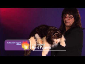 Folkmanis cat ragdoll hand puppet demo video