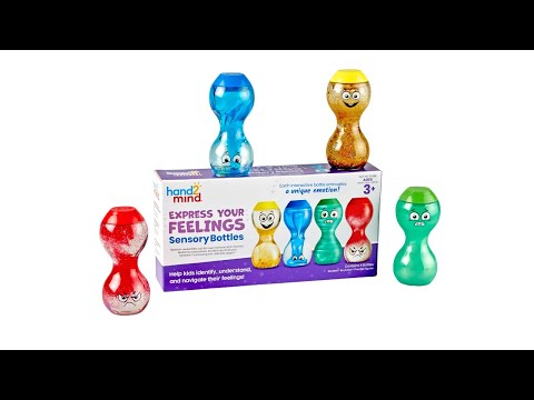Presentation video for Express Your Feelings Sensory Bottles by hand2mind 