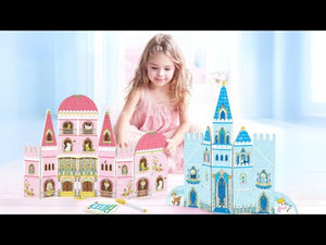 Video of magnetic tiles double sided castle pack with 65 pieces