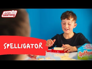 Video of three kids playing Spelligator board game by Junior Learning
