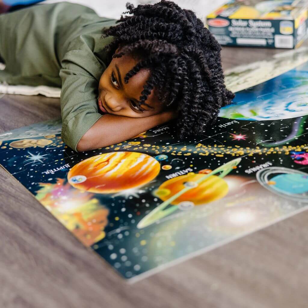 Solar System Floor Puzzle 48 Pieces Melissa Doug