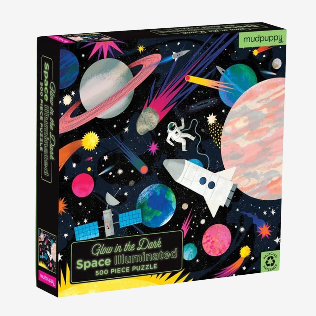 Space Illuminated Glow in the Dark Puzzle 500 Pieces Mudpuppy