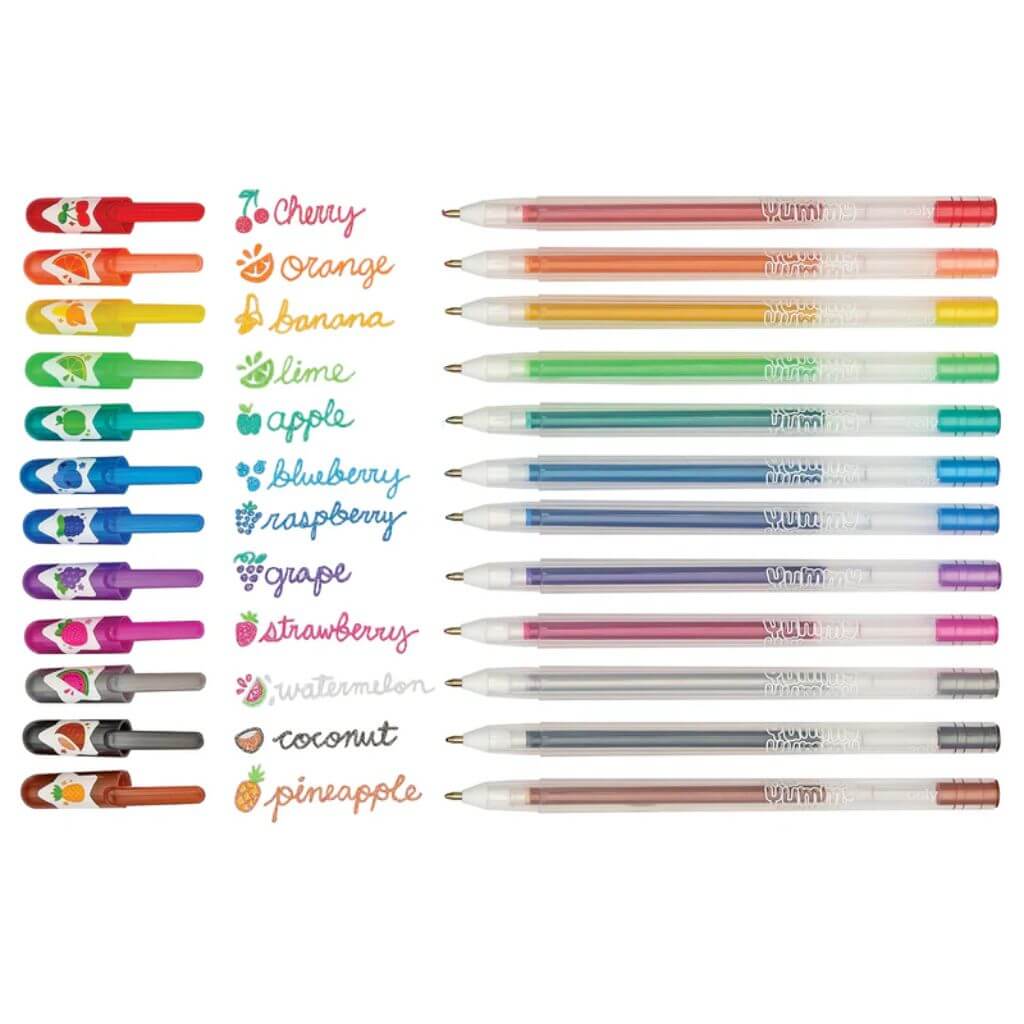Yummy Yummy Scented Glitter Gel Pens 12 pack Ooly