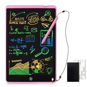 12 inch kids drawing tablet pink multicolor writing and drawing