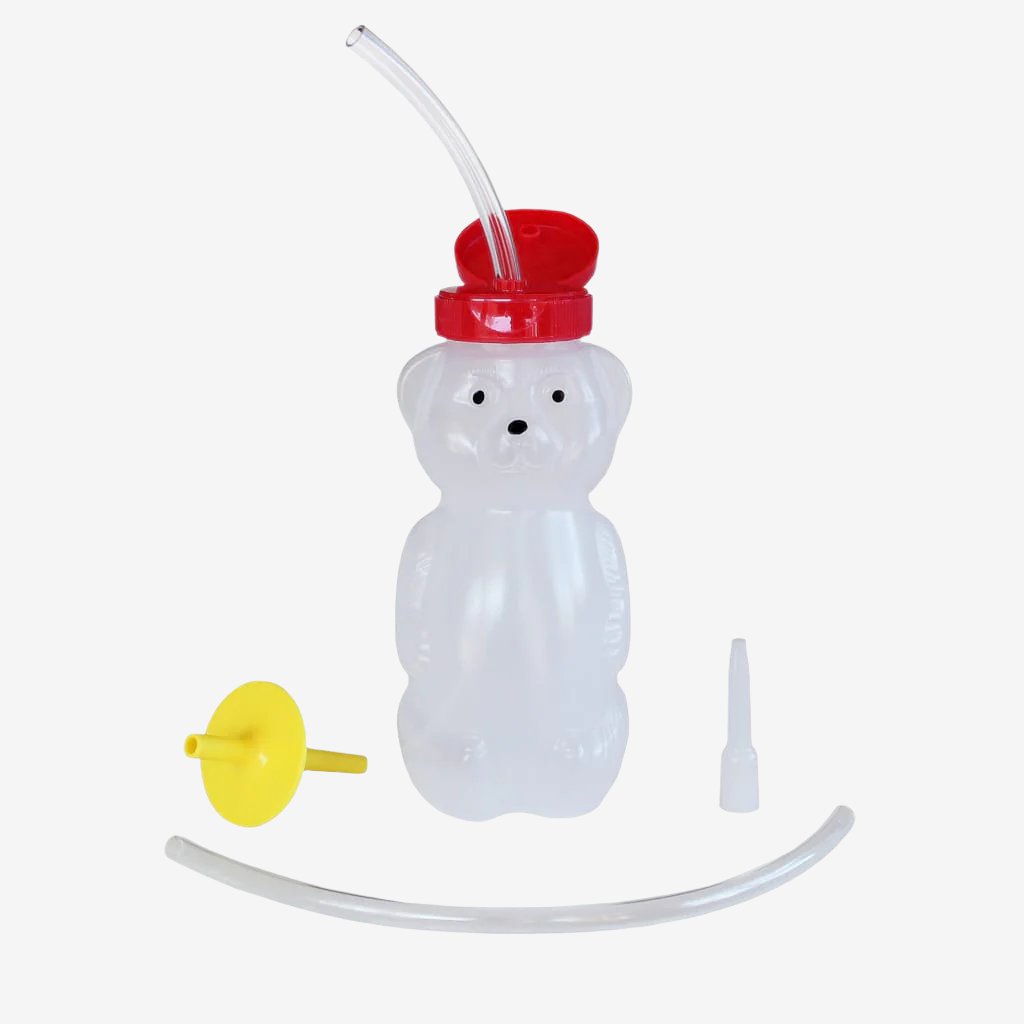 Ark Therapeutic bear bottle to teach straw drinking