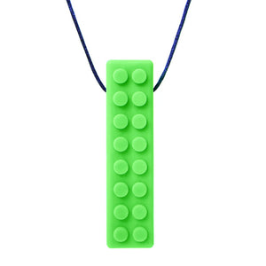 Ark's brick stick sensory necklace for anxiety in lime green medium xt toughness BRK100XTGrAW