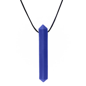Ark's krypto sensory chew necklace in dark blue standard toughness level GEM100DarkBlueAW