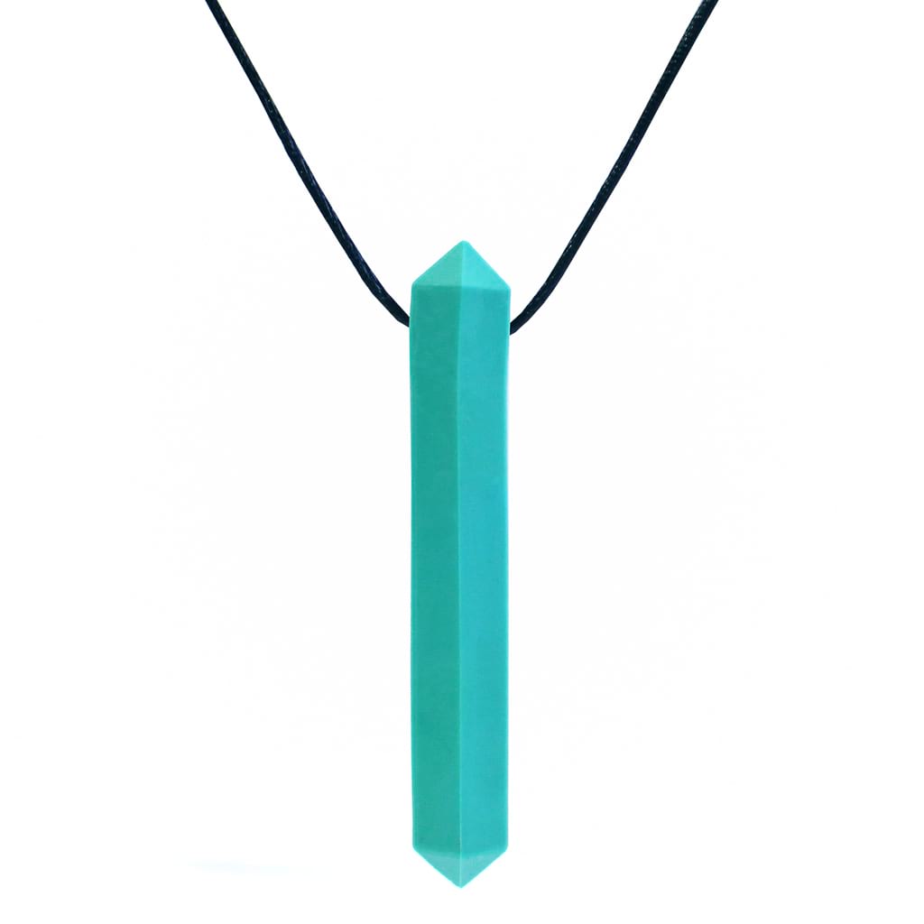 Ark's krypto bite autism chew necklace in teal xt medium toughness GEM100XTTealAW