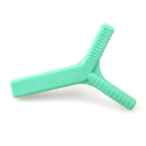 Ark's Y chew textured oral motor autism and adhd toy in turquoise xt medium toughness level YC100XTTurqAW