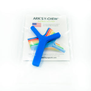 Ark's Y chew textured oral motor autism chew toy australia in royal blue xxt toughest YC100XXTRoyalAW in its original package