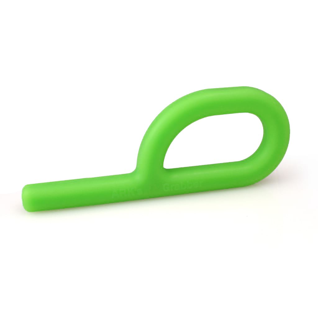 Ark&#39;s grabber the original oral motor toll which is the best teether for back molars in lime green medium toughness