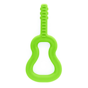 Ark's guitar shaped autism sensory toy Australia in lime green xt medium toughness GUIT100XTGrAW
