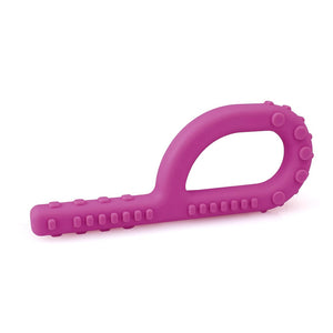Ark's textured grabber silicone bpa free autism toy in magenta standard toughness level GA100TexMag