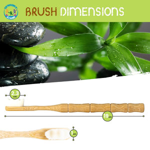 Wooden toothbrush with super soft bristles