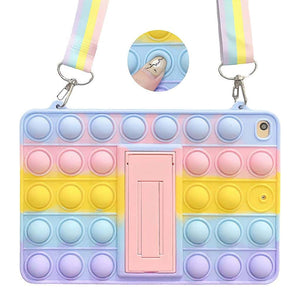 Bubble ipad case in pastel colours with shoulder strap