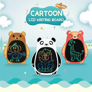 Cartoon animals lcd writing board 8.5 inch panda bear badger