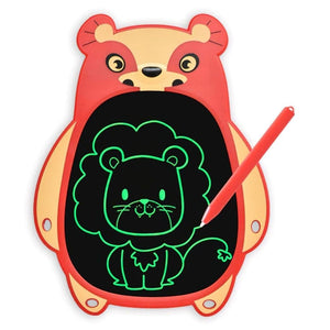 Cartoon animals writing tablet for kids 8.5 inch badger monocolor writing and drawing
