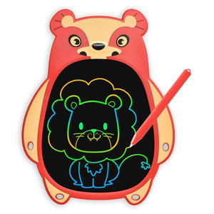 Cartoon animals writing tablet for kids 8.5 inch badger multicolor writing and drawing