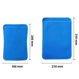 Blue cover for drawing pad for kids measurements
