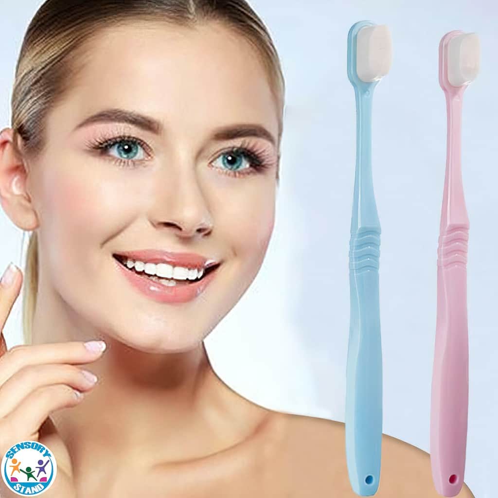 Extra Soft Sensory Toothbrush for Adults - Sensory Stand