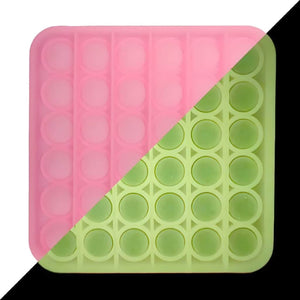 Glow in The dark popit square pink