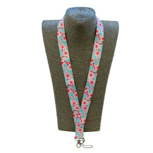 Lanyard teacher cherry blossom on necklace display mannequin