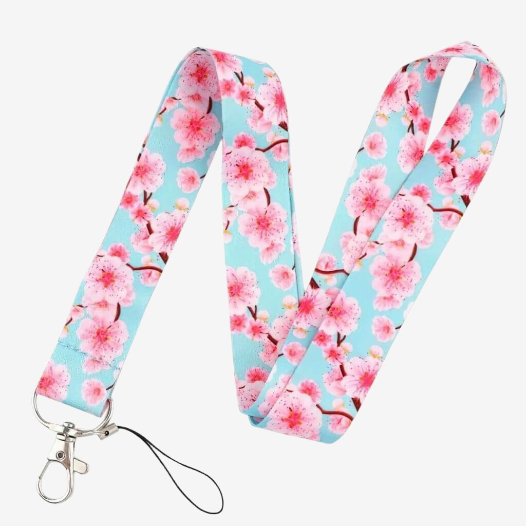 Lanyard teacher cherry blossom