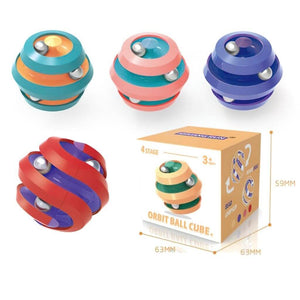 Orbital ball fidget sensory toys red blue pink teal