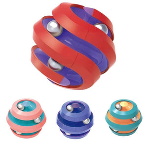 Orbital ball fidget toys red blue pink teal