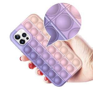 Pop it Australia iPhone case in pastel colors zoomed in bubbles
