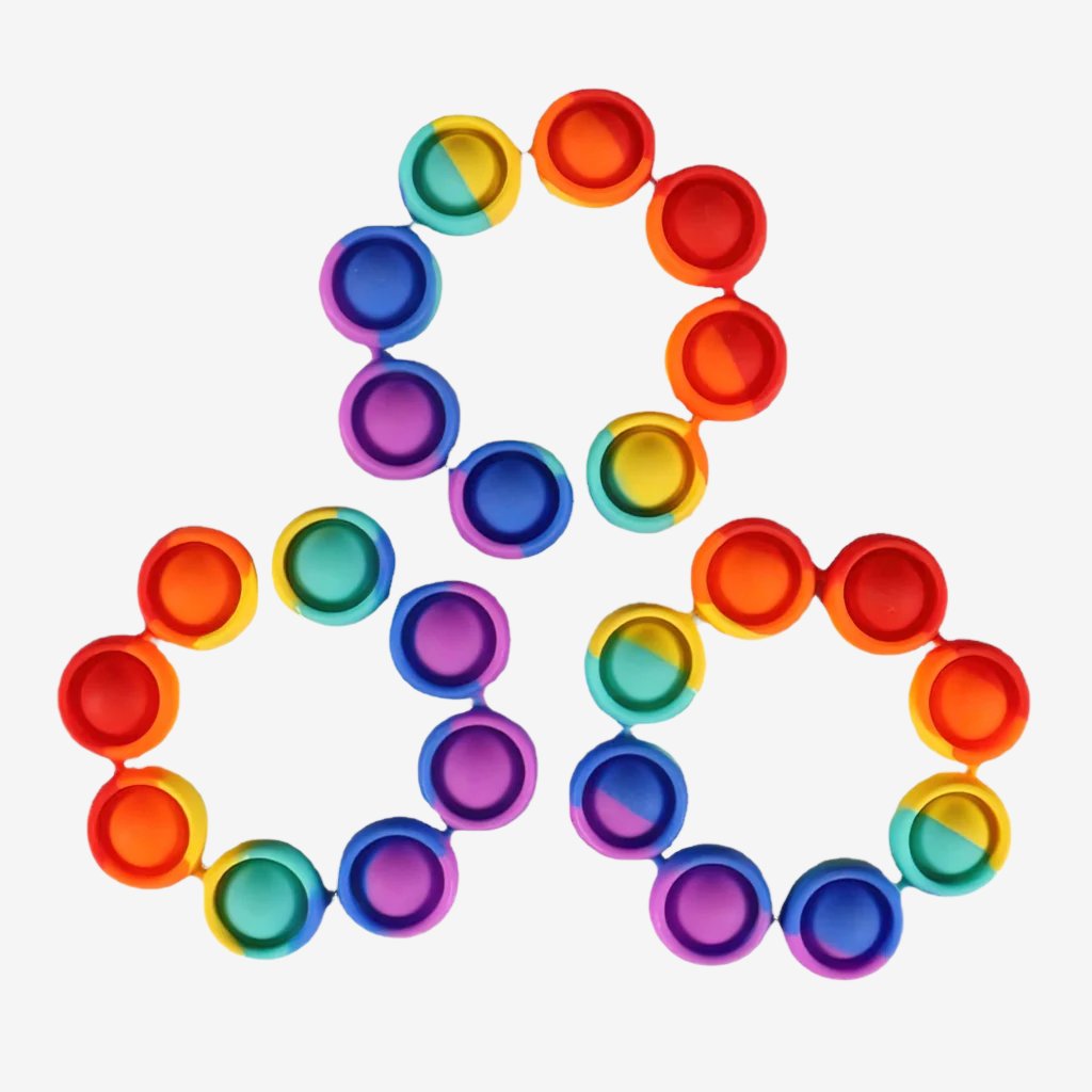 Pop it bracelets rainbow